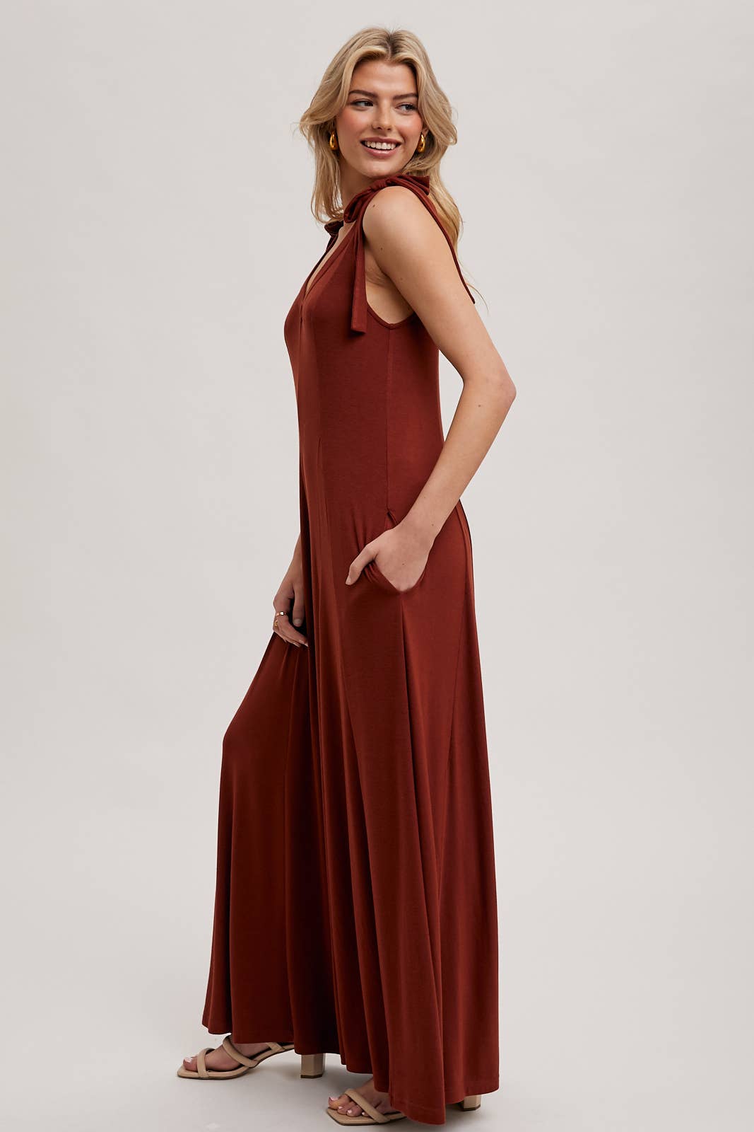 COMFY KNIT WIDE LEG JUMPSUIT