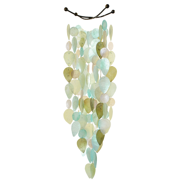 Capiz Chime Leaf | Cool Tones