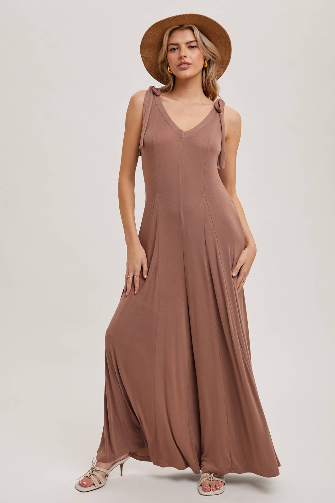 COMFY KNIT WIDE LEG JUMPSUIT
