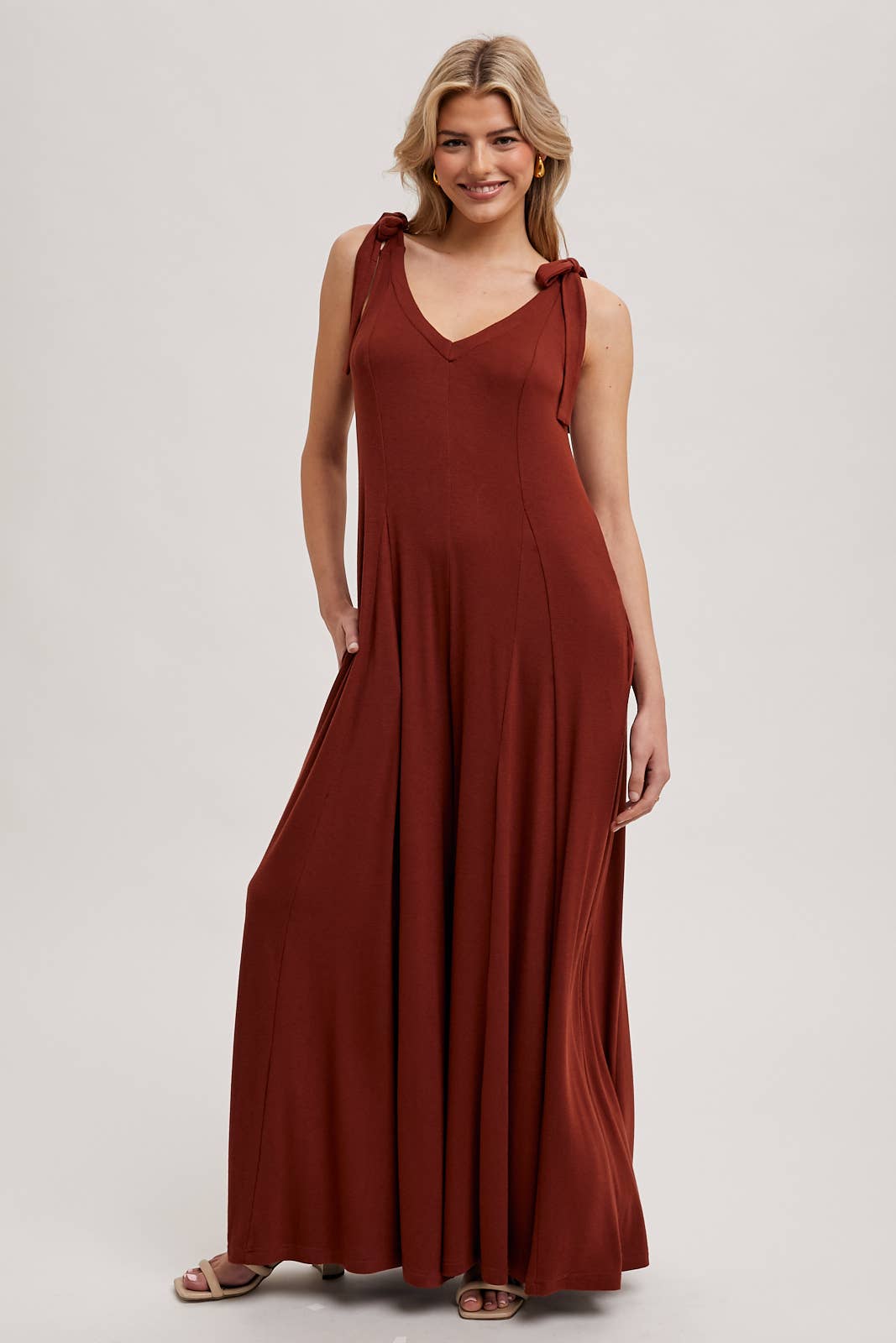 COMFY KNIT WIDE LEG JUMPSUIT