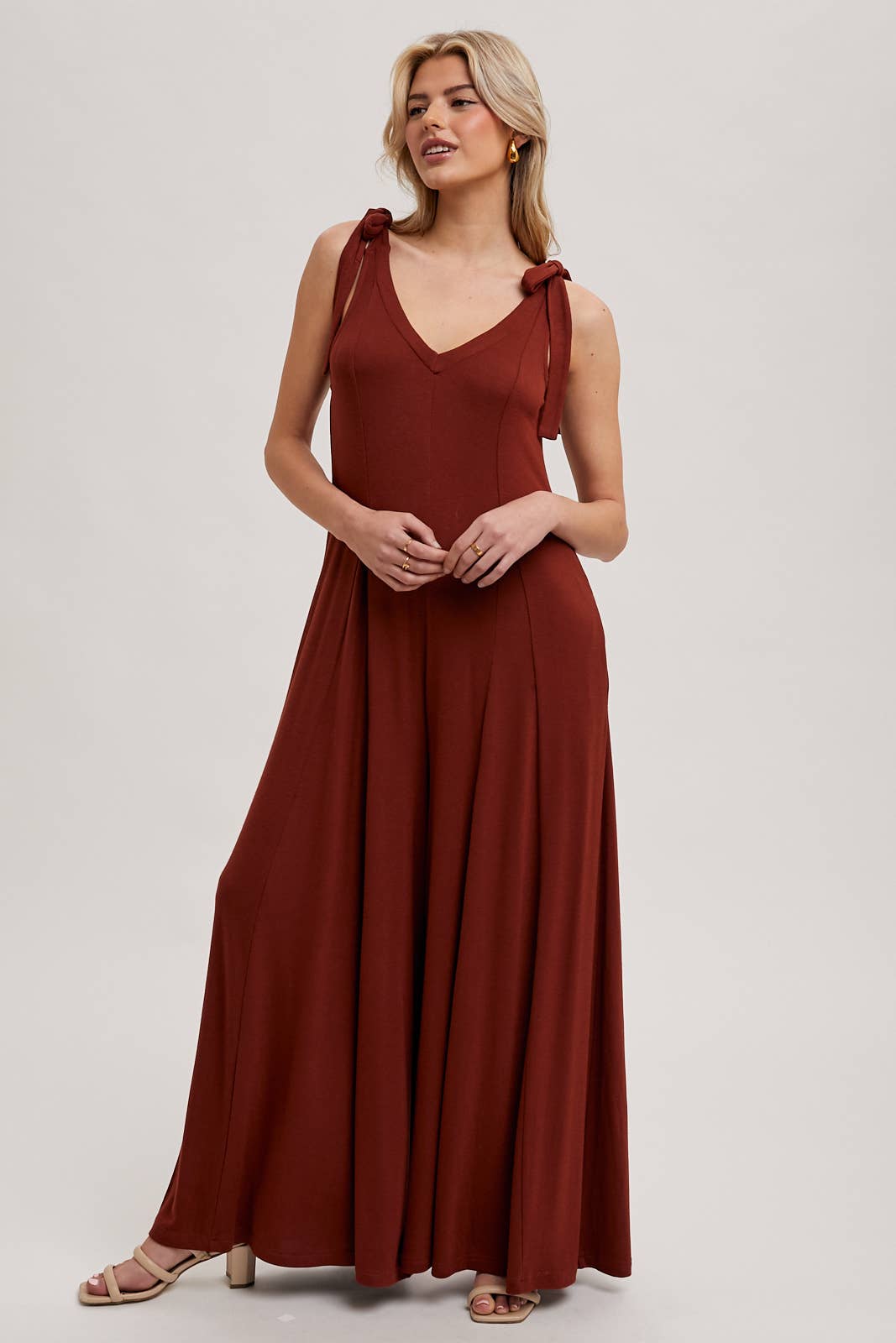 COMFY KNIT WIDE LEG JUMPSUIT
