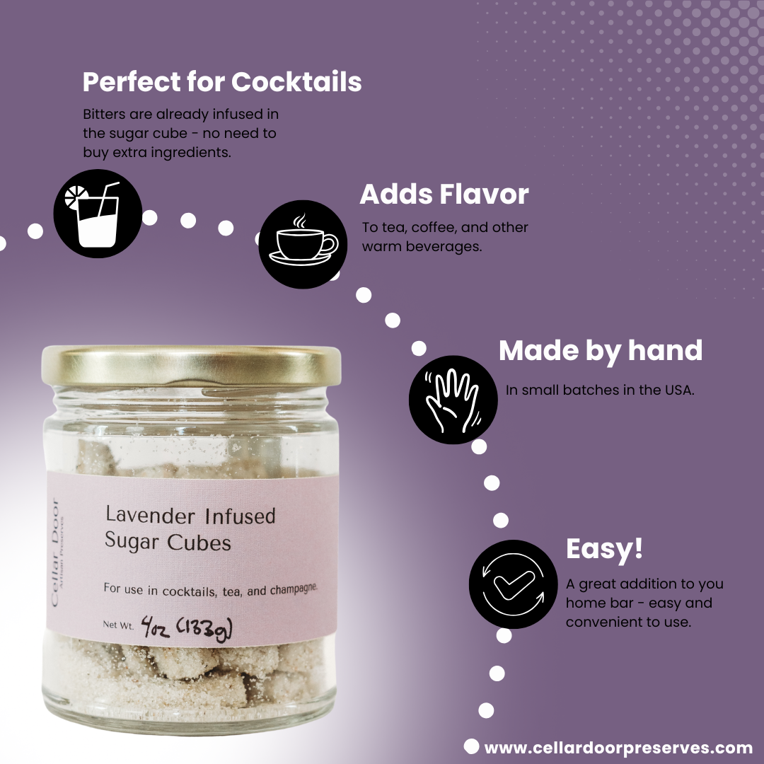 Lavender Infused Sugar Cubes