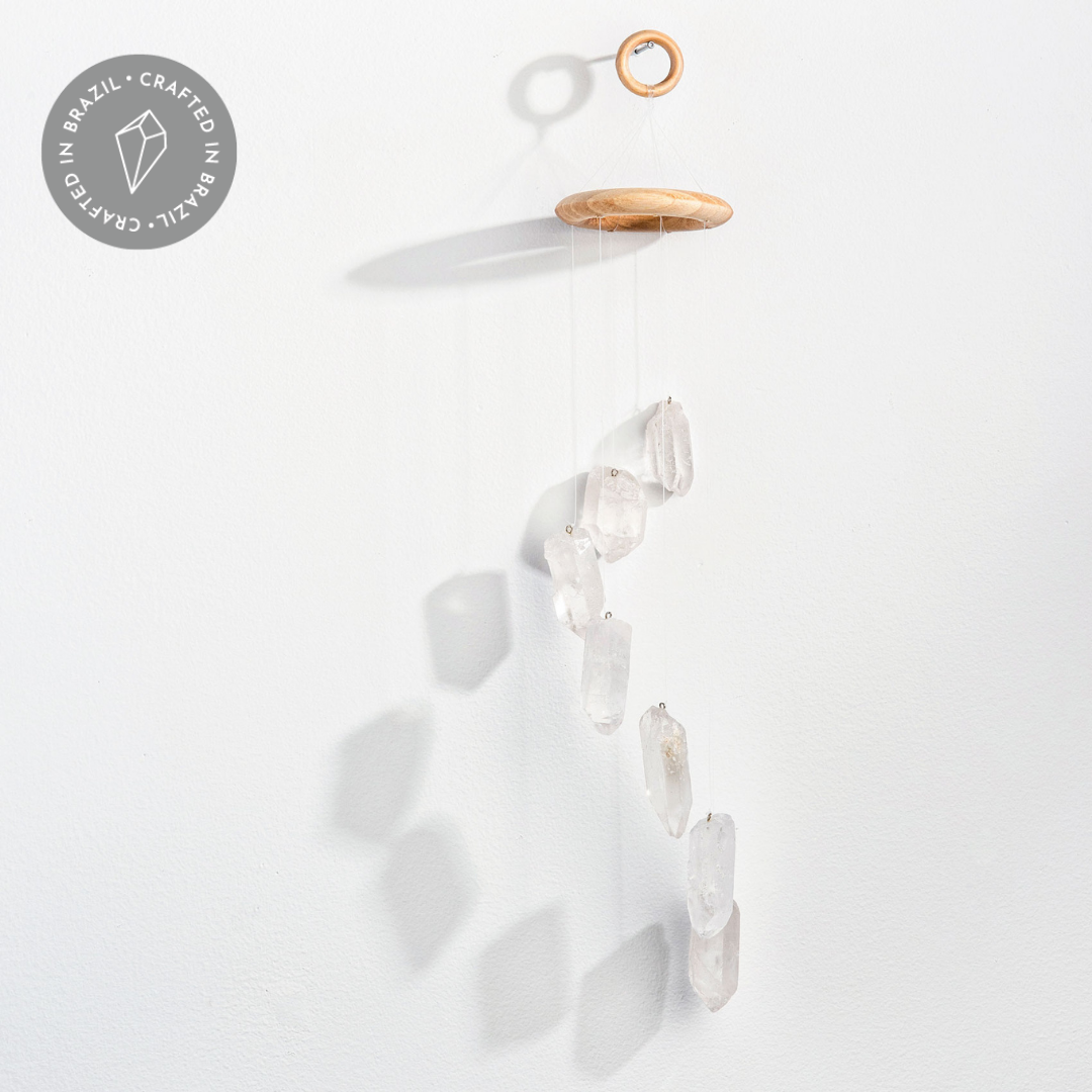 Clear Quartz Wind Chimes
