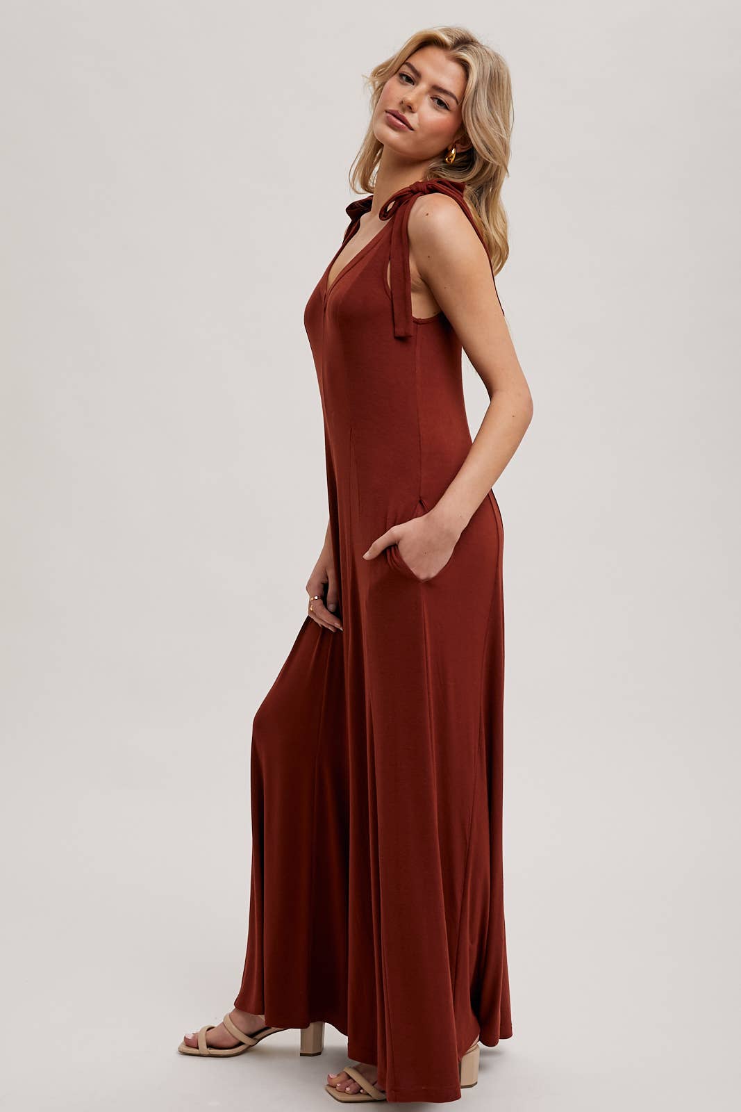 COMFY KNIT WIDE LEG JUMPSUIT