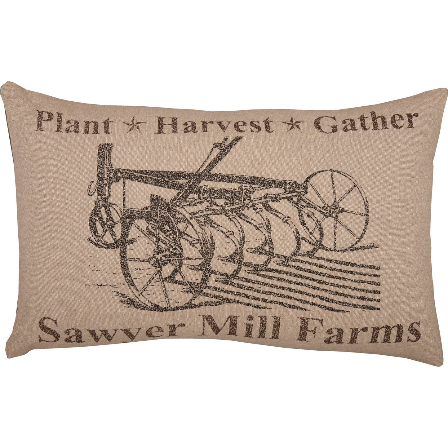Sawyer Mill Charcoal Plow Pillow
