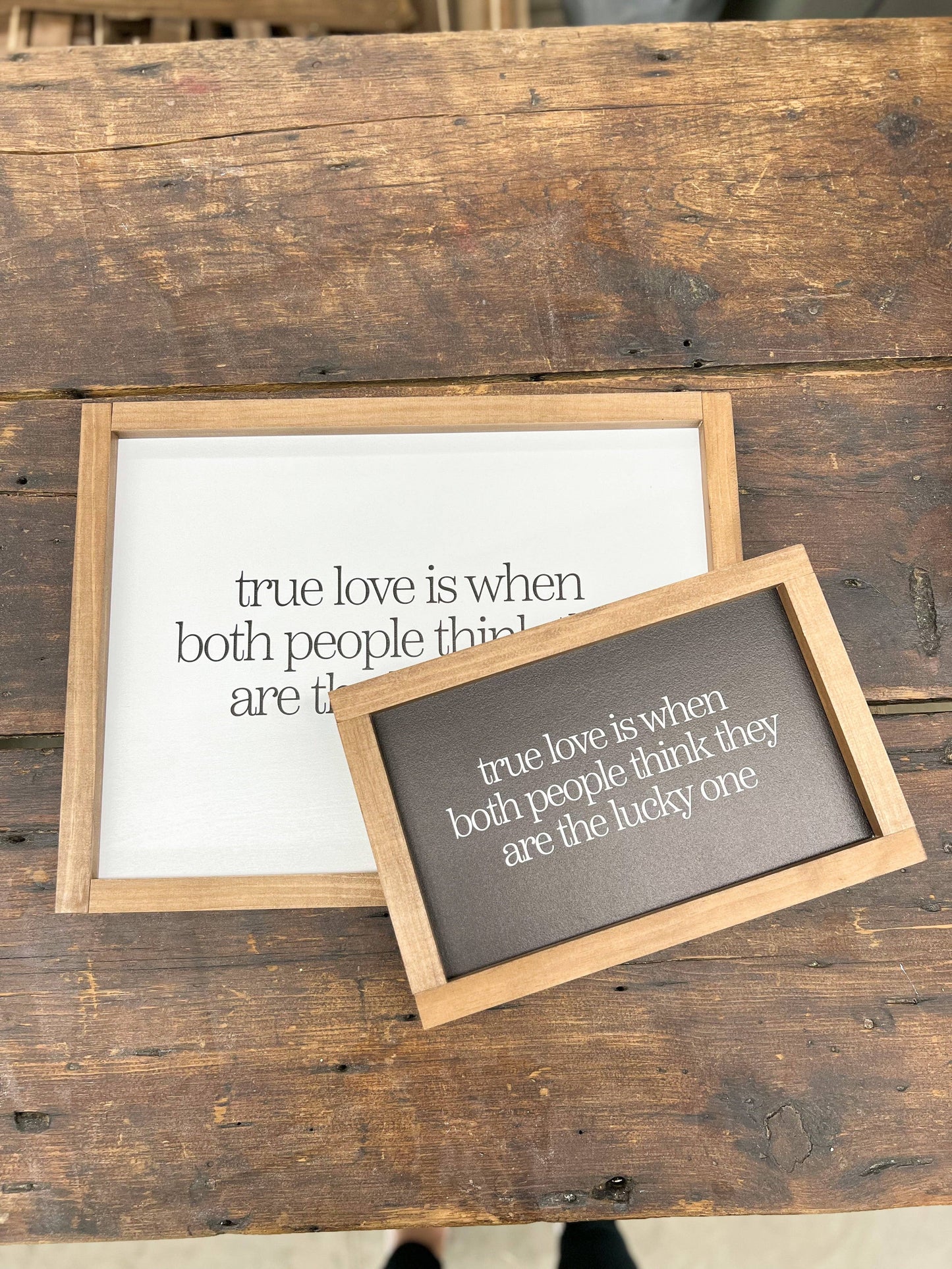 True Love Is When Both People | Home Decor Made in the USA