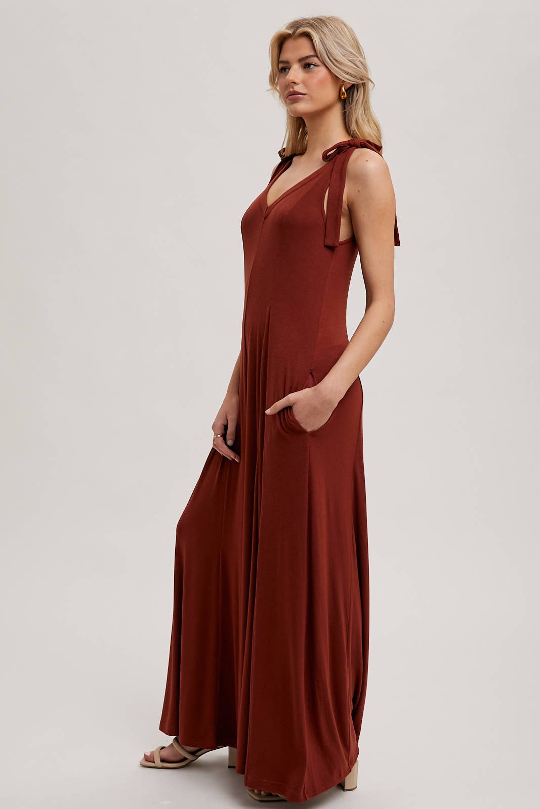 COMFY KNIT WIDE LEG JUMPSUIT
