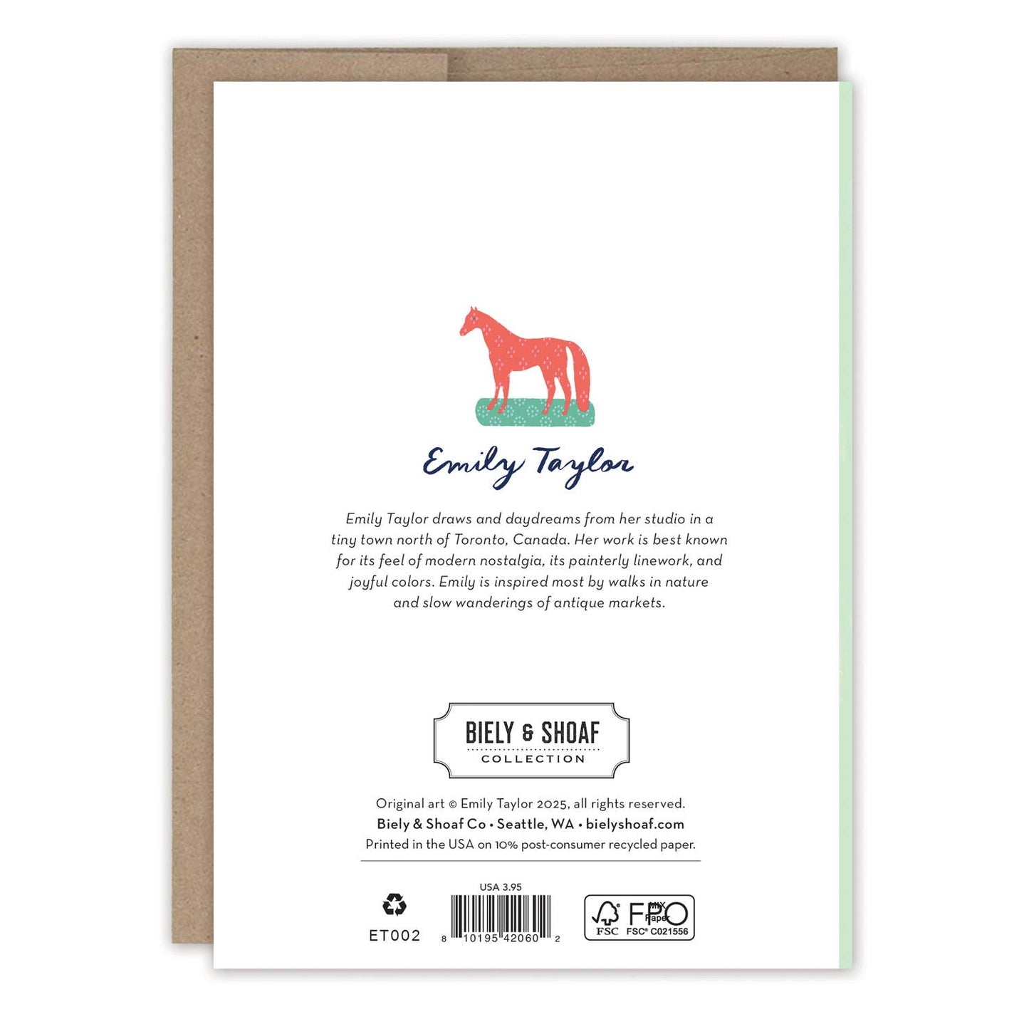 Bright Florals Vase Thank You Card