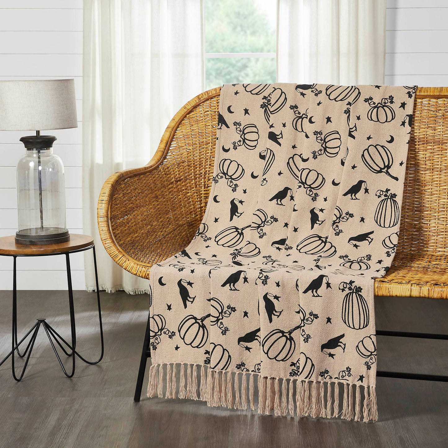 Raven Harvest Woven Throw 50x60