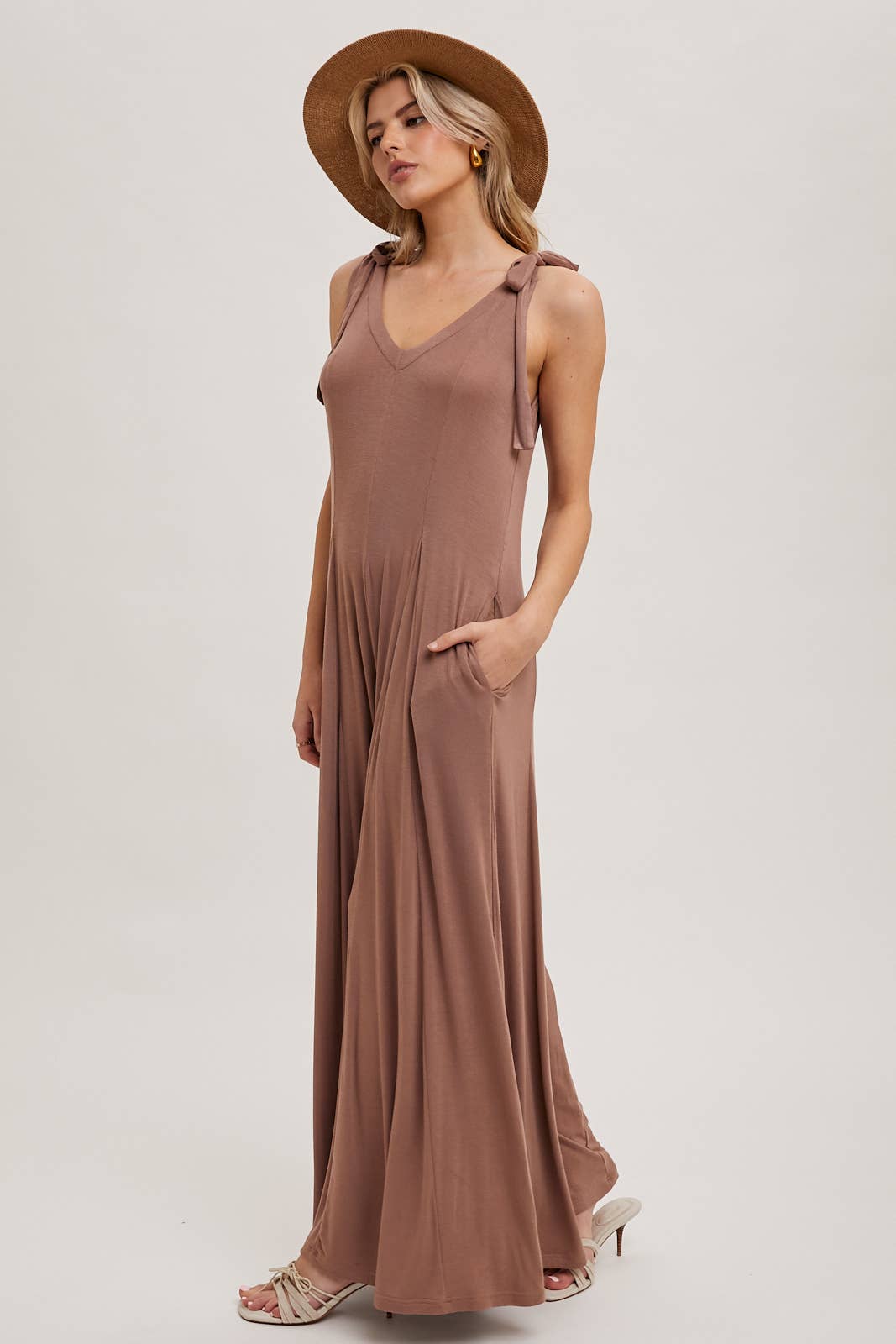 COMFY KNIT WIDE LEG JUMPSUIT