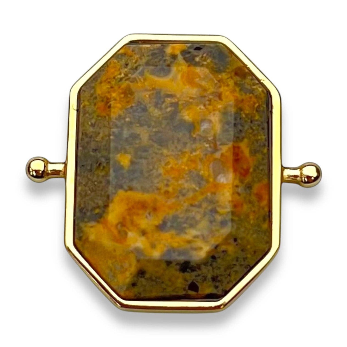 Leopard Skin Jasper Octangle Crystal Element