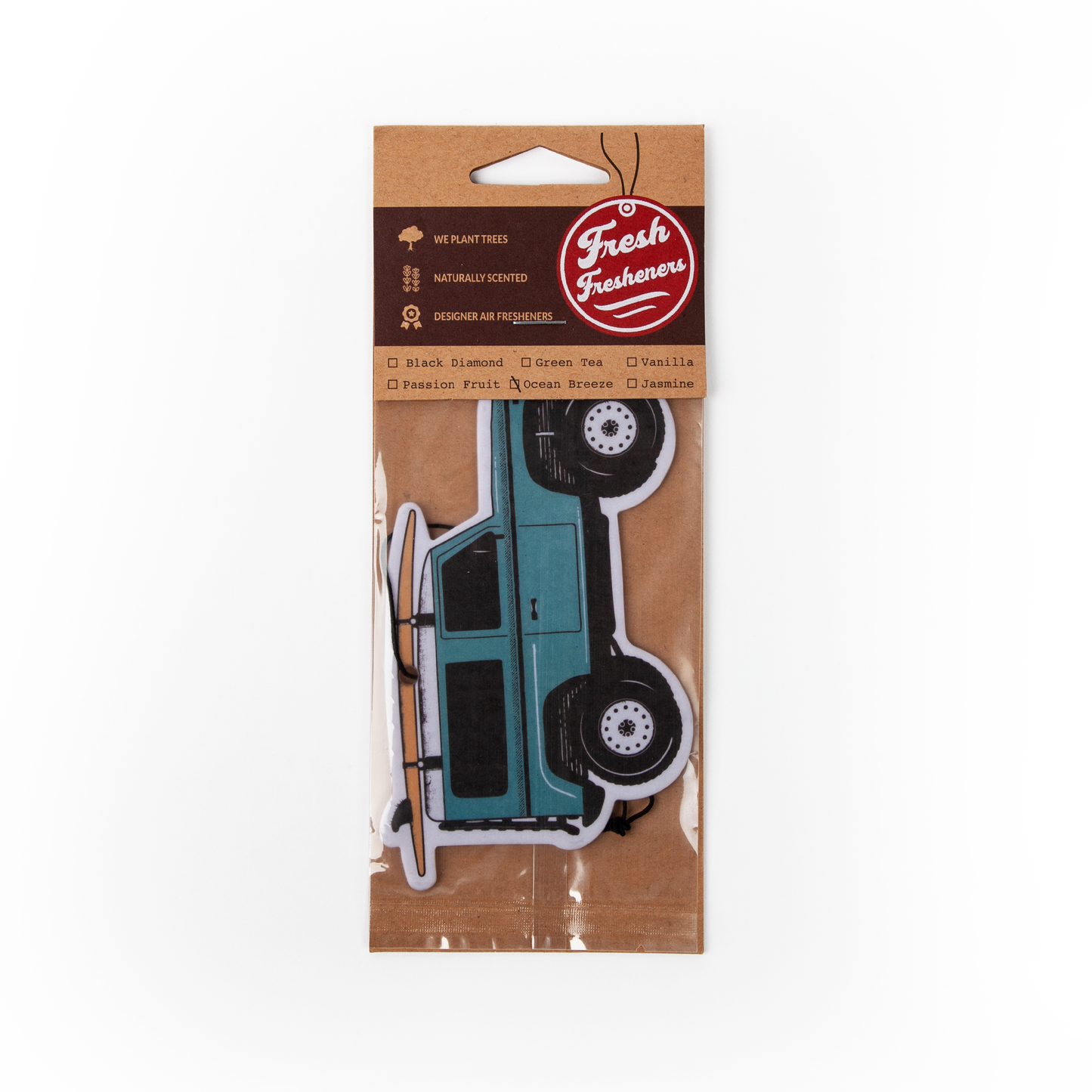 Defender with Surfboard Air Freshener Pack of 12