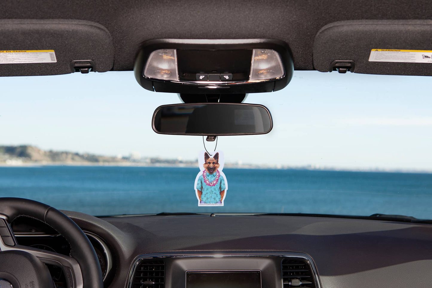 German Shepherd In Hawaii Air Freshener Pack of 12