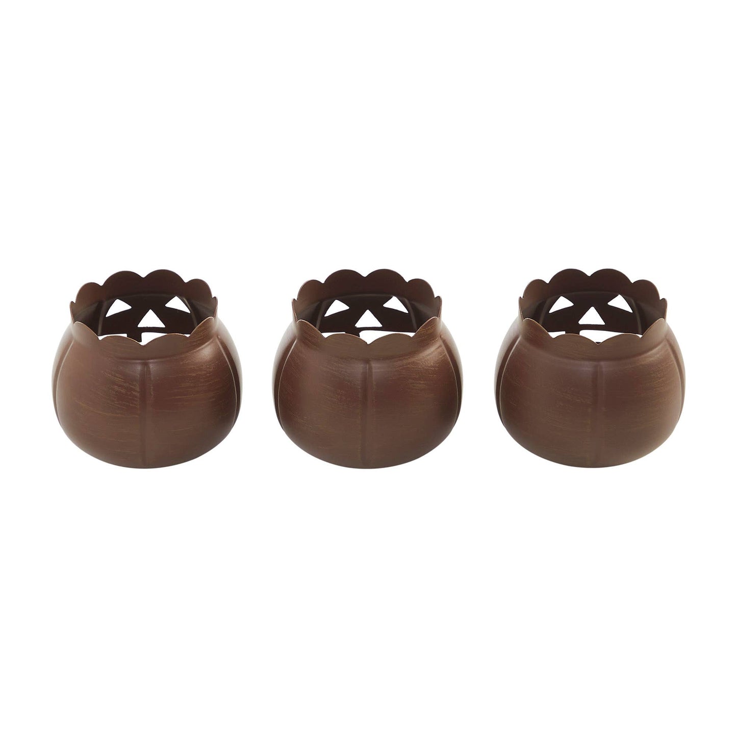 Jack-O-Lantern Candle Holder Bronze