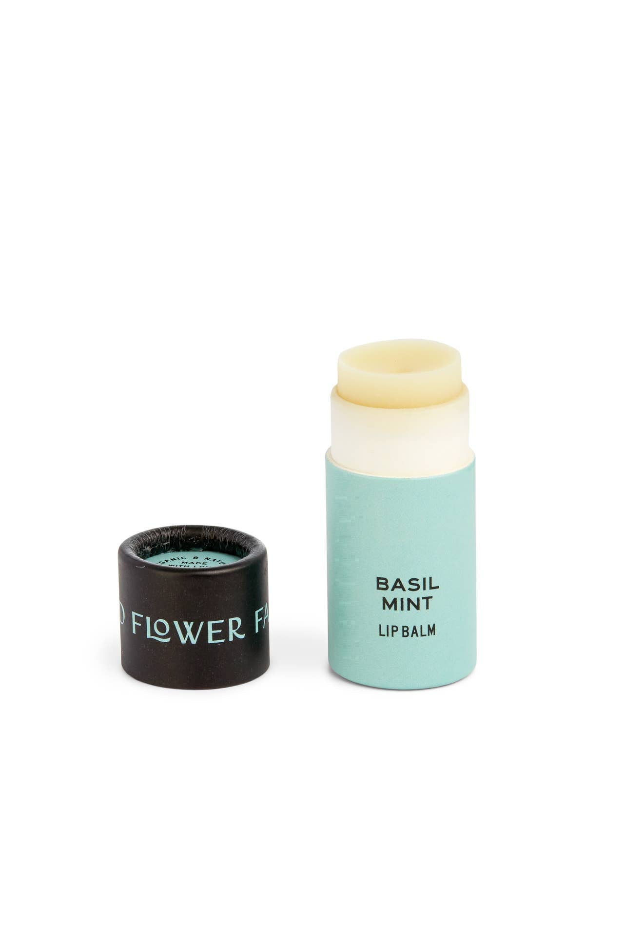 Basil Mint Organic Lip Balm / 0.3 oz Biodegradable Tube