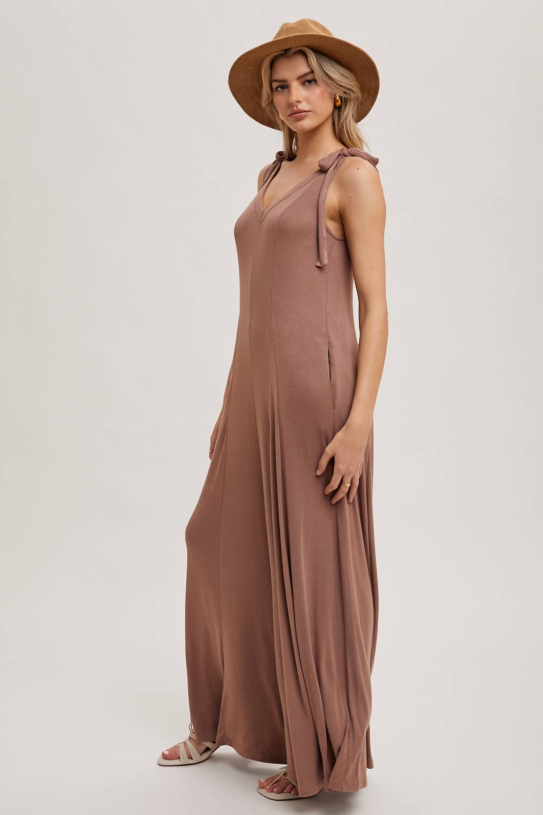 COMFY KNIT WIDE LEG JUMPSUIT