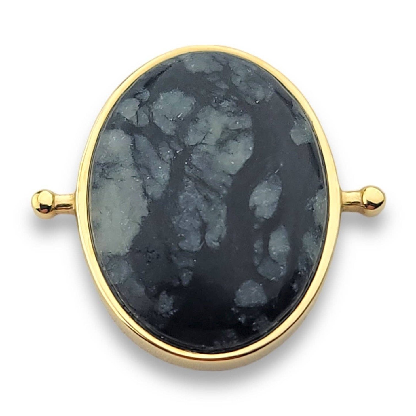 Black Picasso Oval Crystal Element