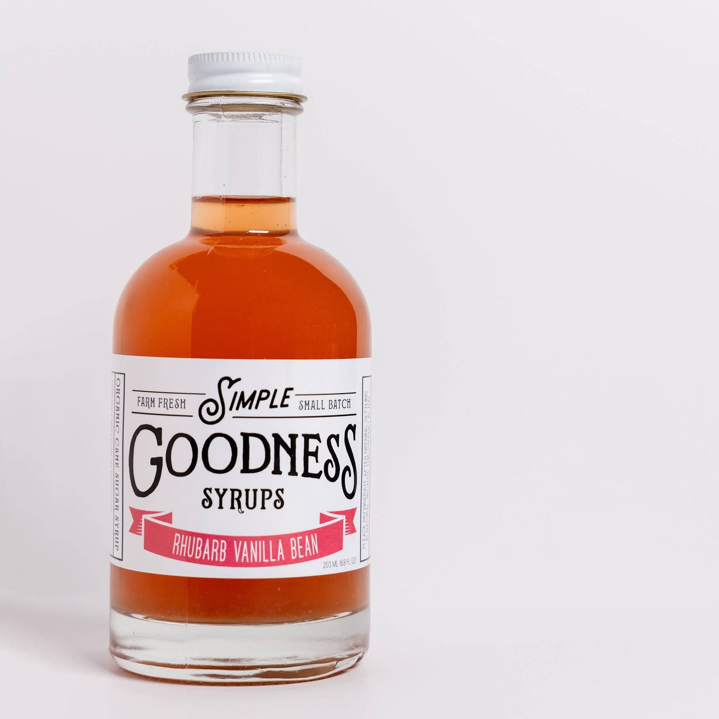 Rhubarb Vanilla Bean Syrup