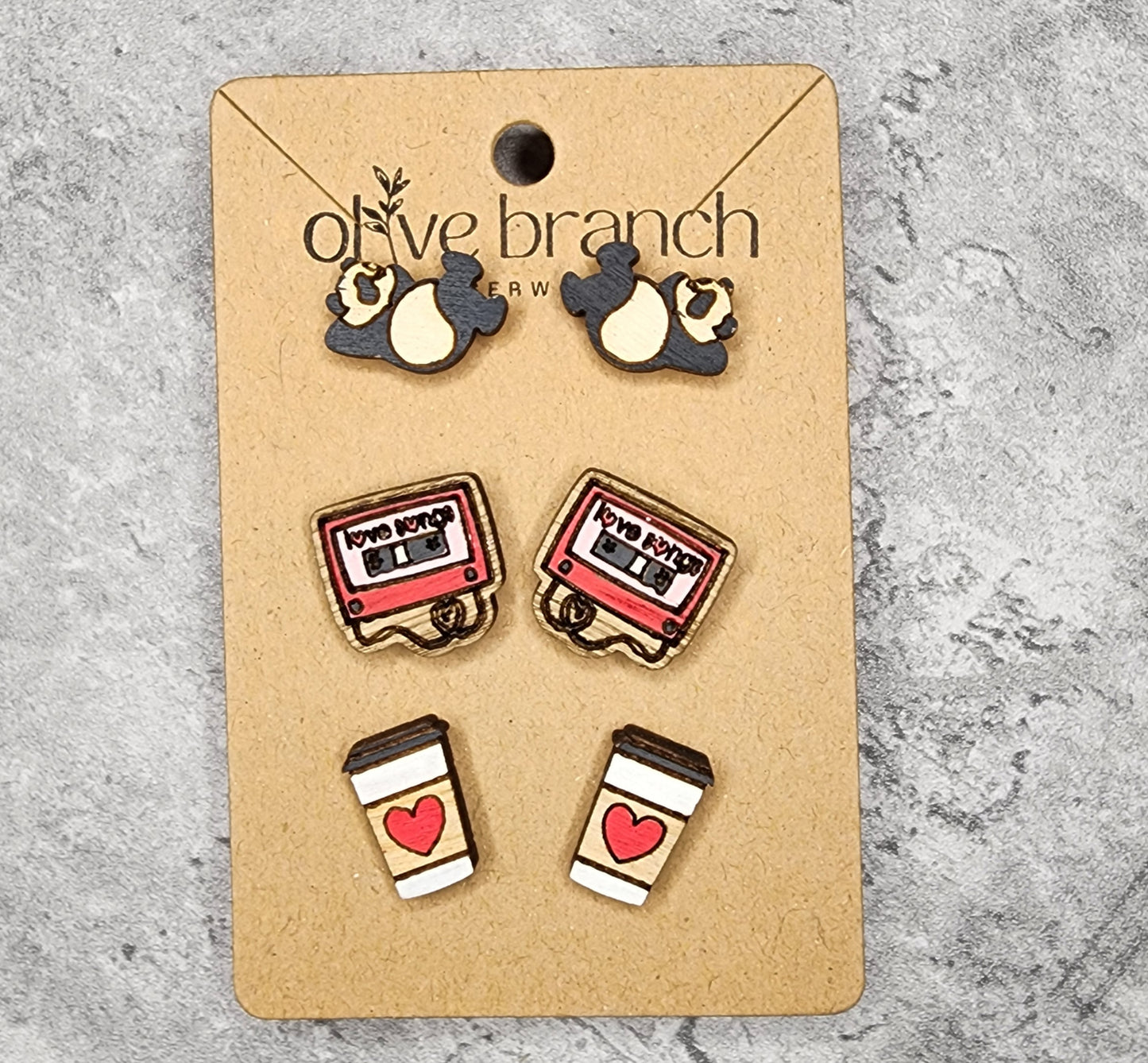 Valentines Stud Earring Set
