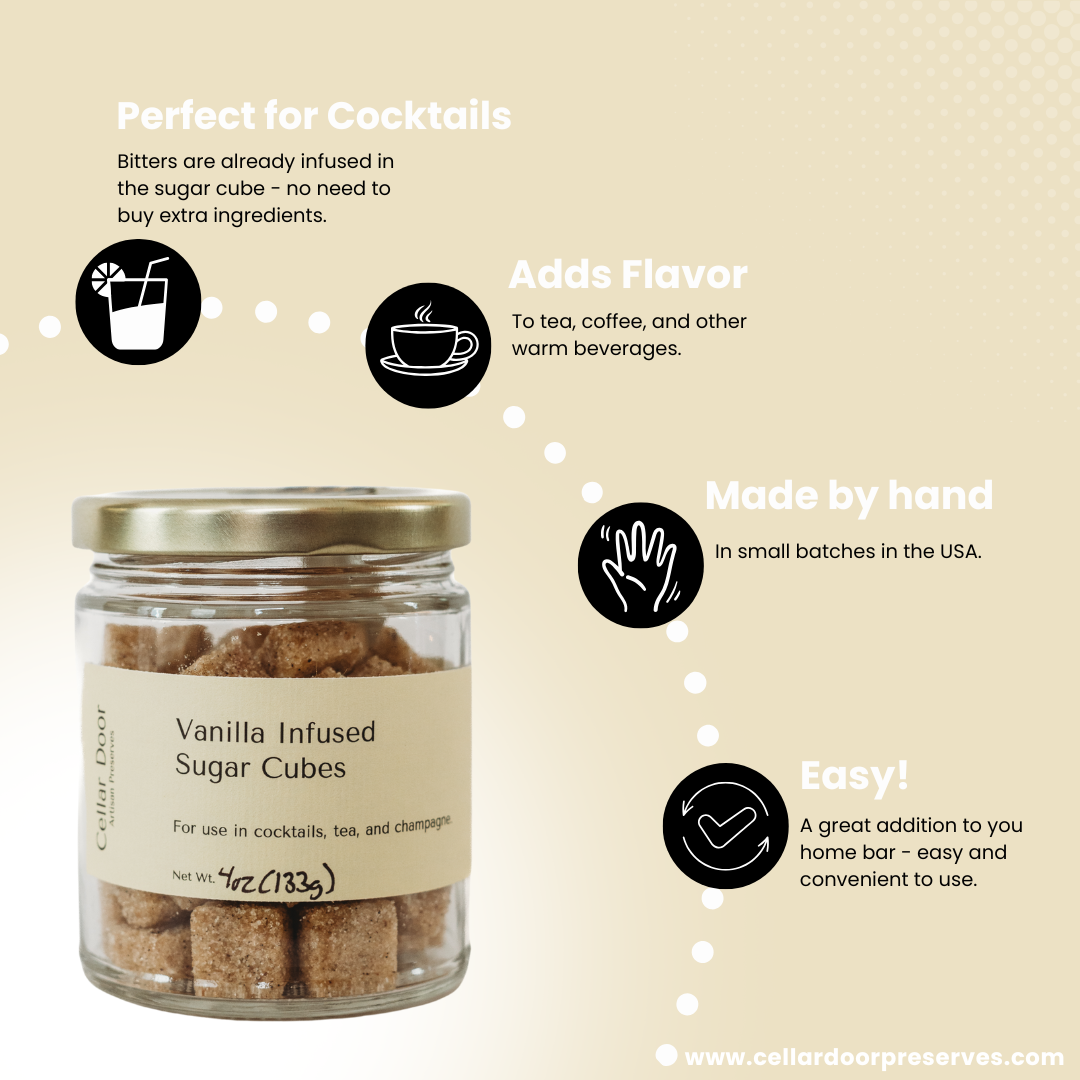 Vanilla Infused Sugar Cubes