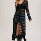 BUTTON DOWN CROCHET MAXI CARDIGAN