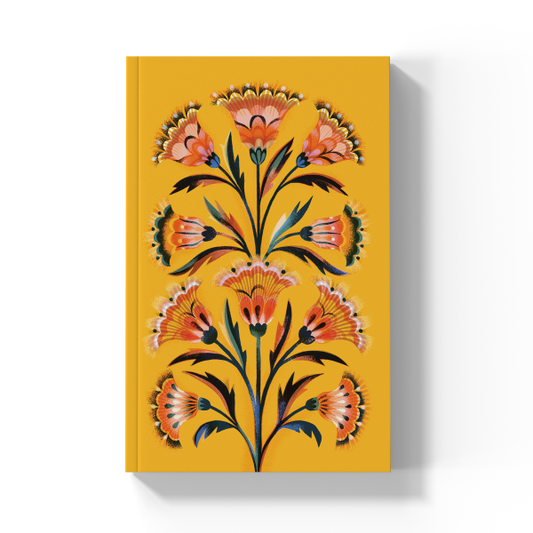 Golden Floral Classic Layflat Journal Notebook