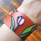 Tulip Leather Cuff