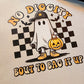 Retro Trick or treat ghost tote