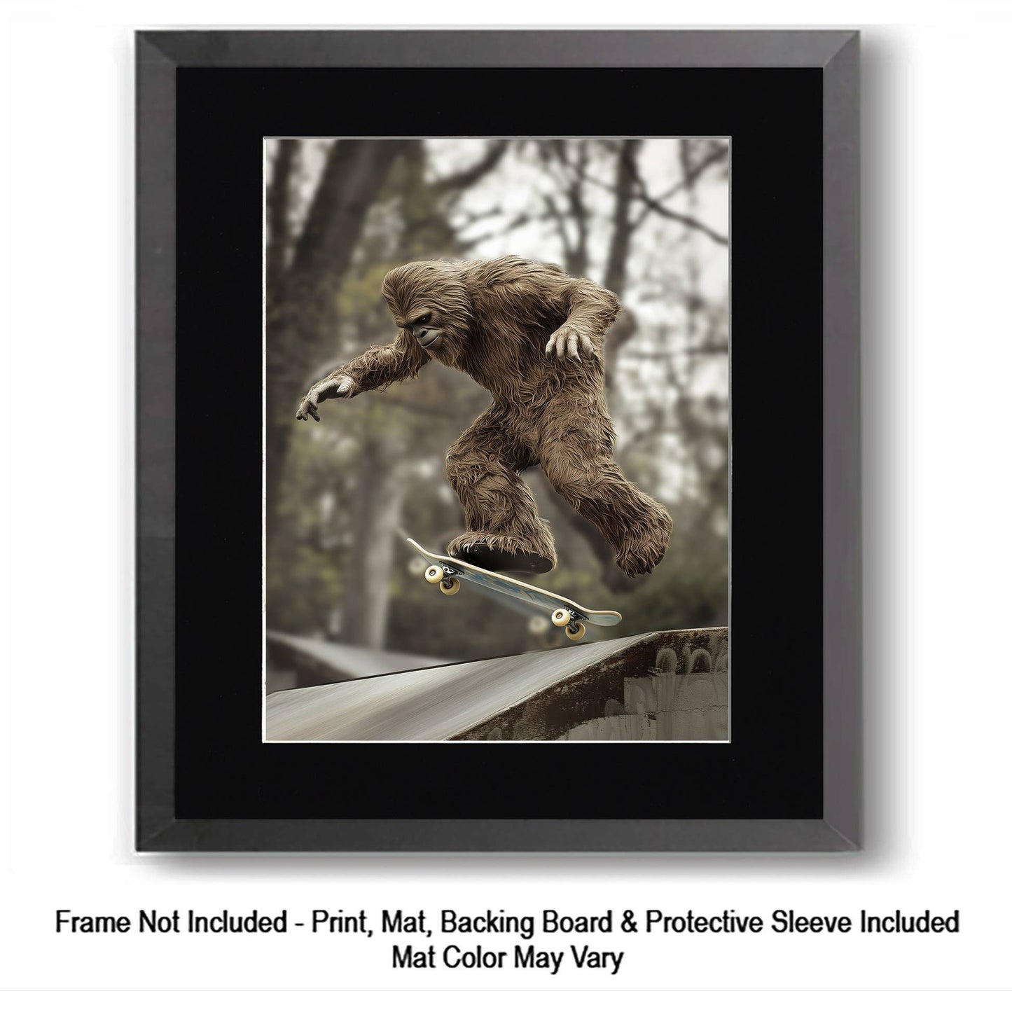 How do I explain it to a couple of cubs? - Bigfoot Art Prints – 8″x10″ Artwork in 11″x14″ Mat