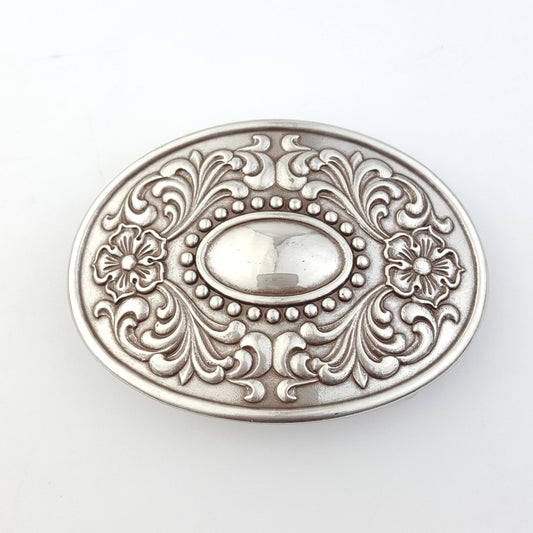 Buckle: Quality Western-Inspired Floral Etched Buckle