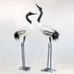 54" Tall Black-Necked White Crane Garden Figurines