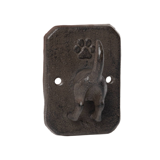 Brown Dog Butt Leash Hook
