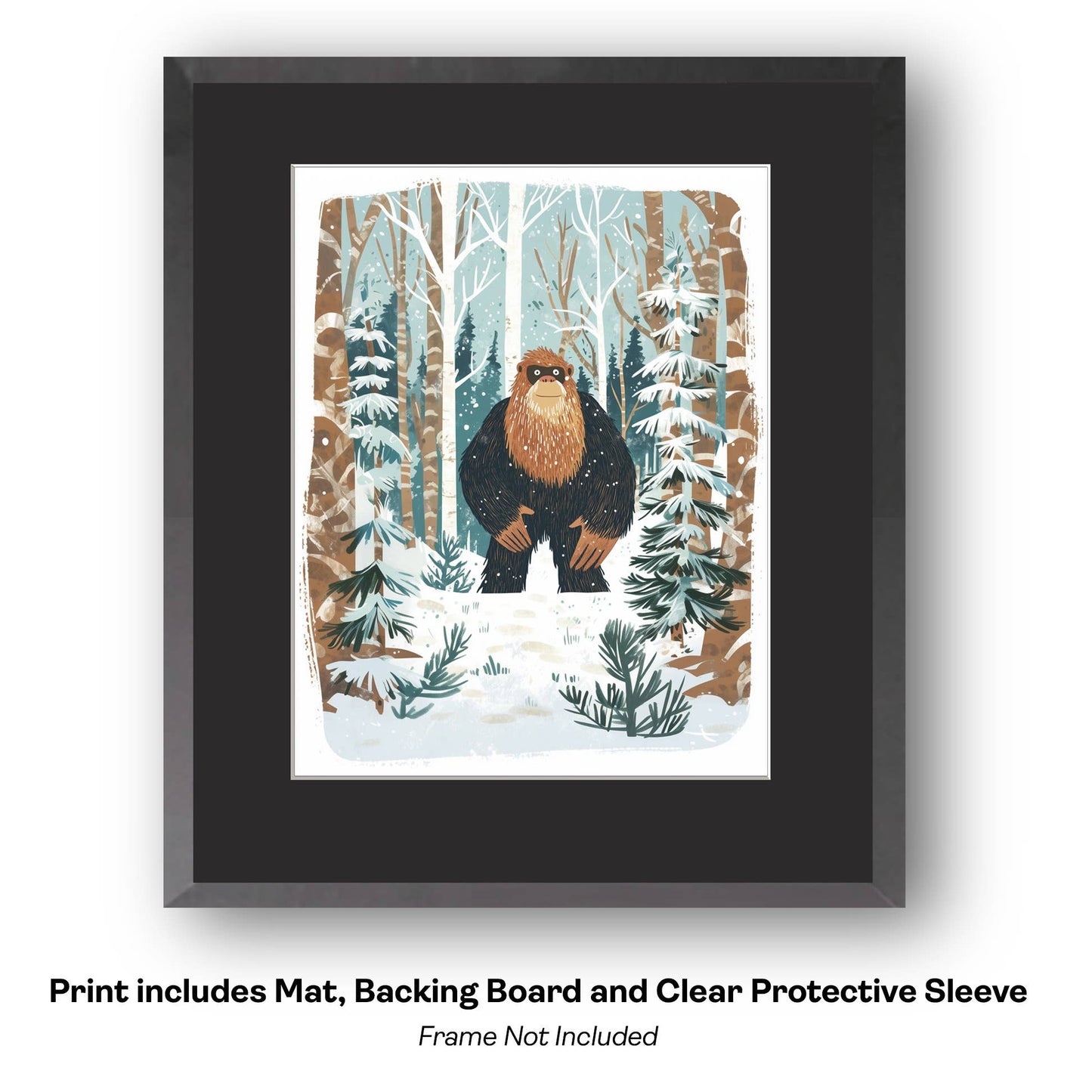 How do I explain it to a couple of cubs? - Bigfoot Art Prints – 8″x10″ Artwork in 11″x14″ Mat
