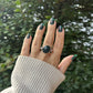 Moss Agate Oval Crystal Element