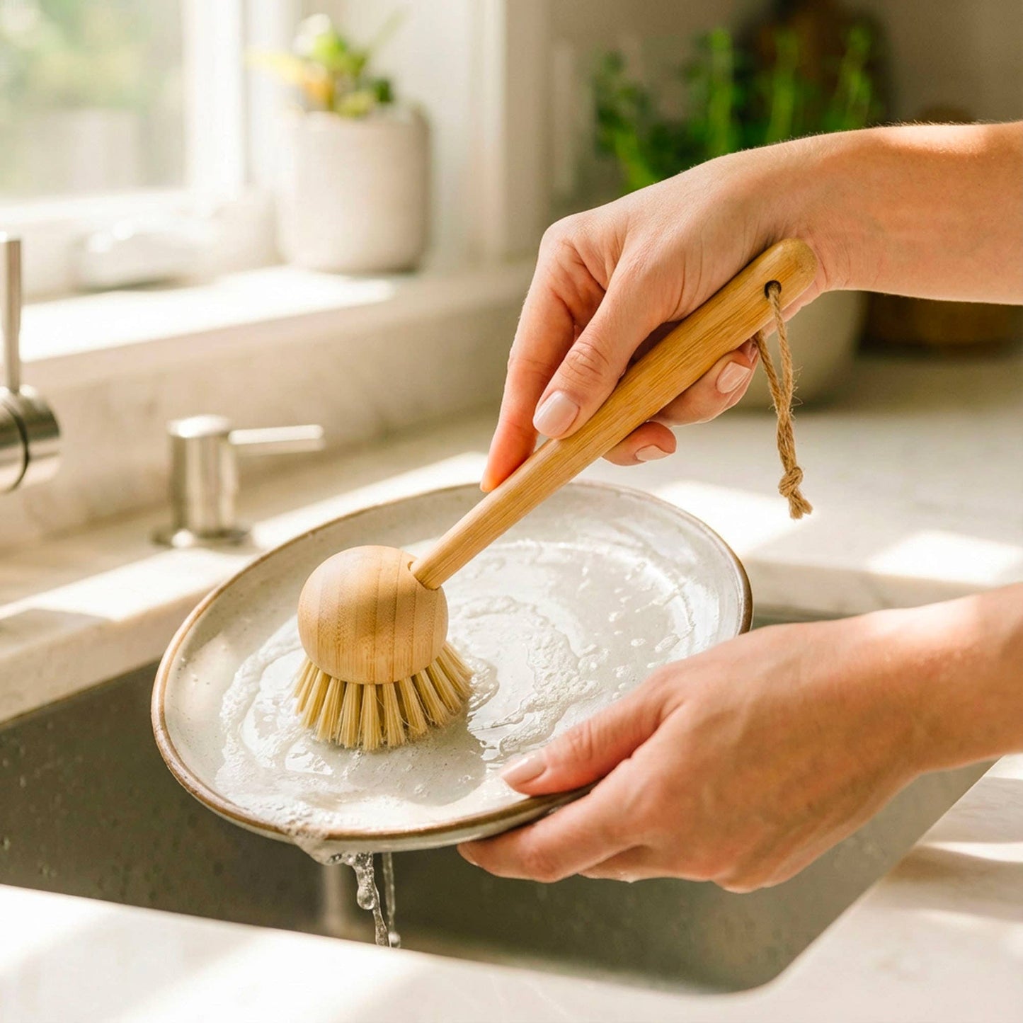 Bamboo Kitchen Dish Scrubber | Earth Day Bestseller