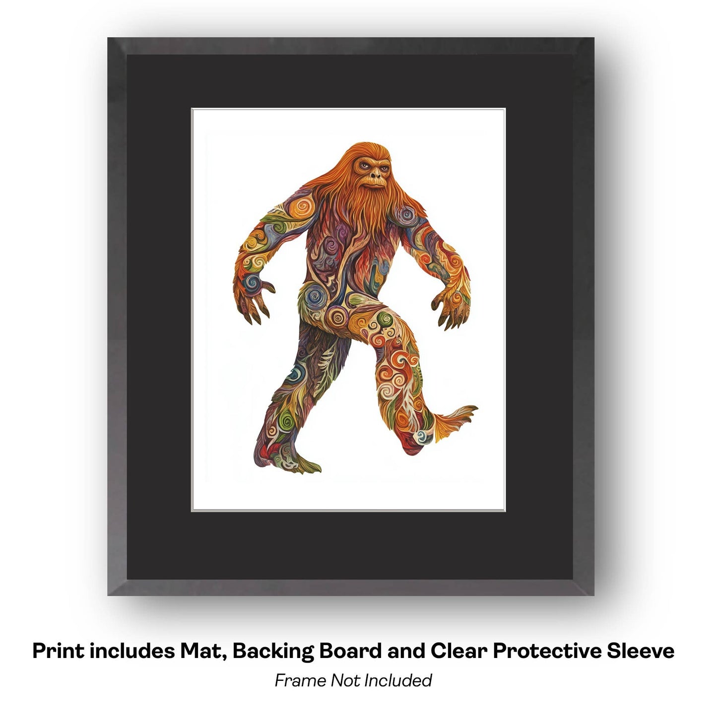 How do I explain it to a couple of cubs? - Bigfoot Art Prints – 8″x10″ Artwork in 11″x14″ Mat