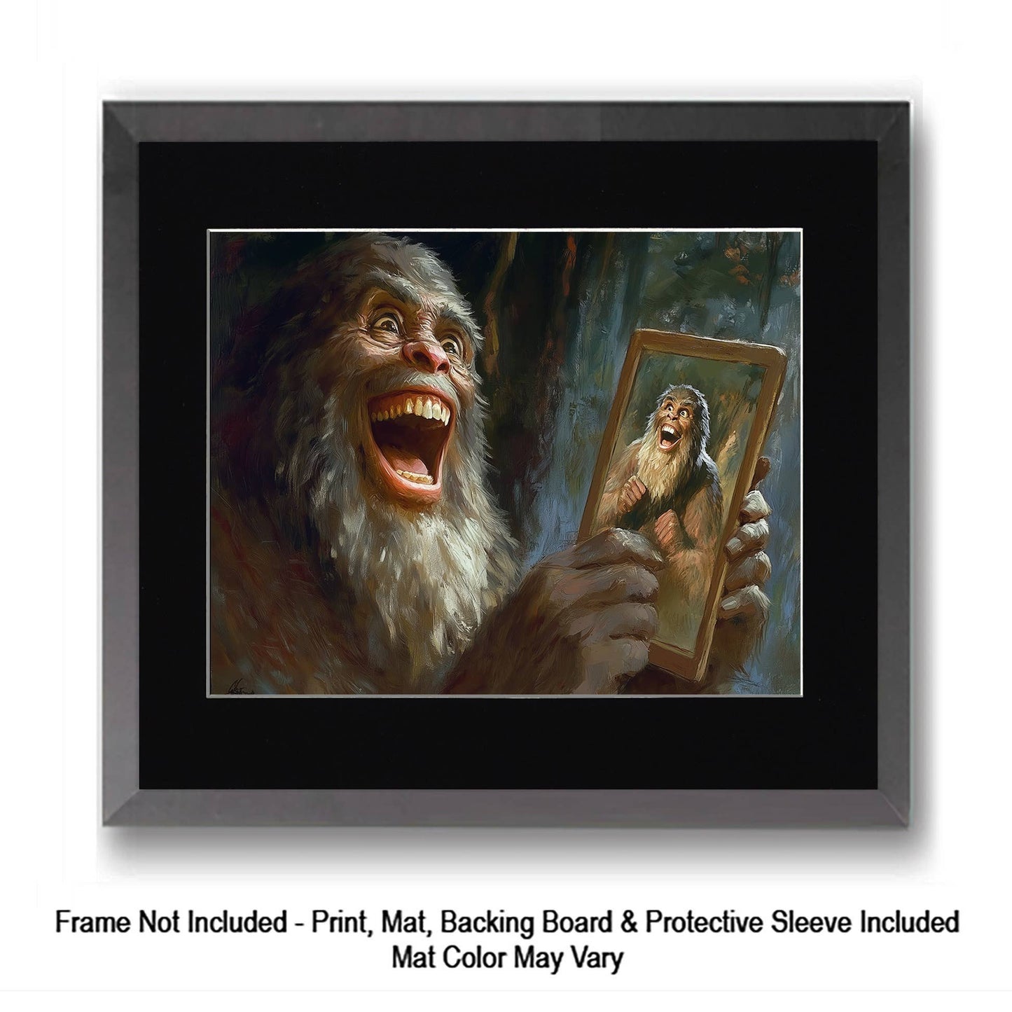 How do I explain it to a couple of cubs? - Bigfoot Art Prints – 8″x10″ Artwork in 11″x14″ Mat