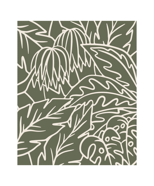 Canopy Plush Throw - Vintage Green