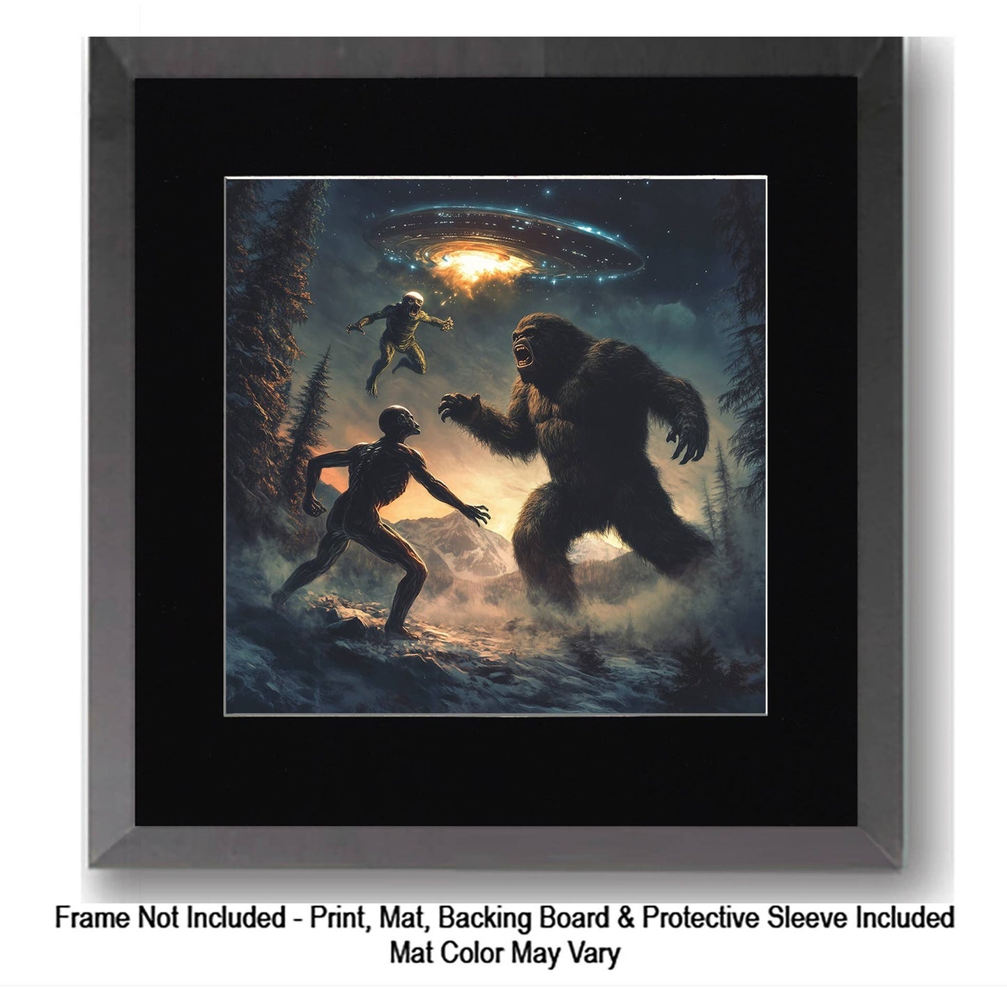 How do I explain it to a couple of cubs? - Bigfoot Art Prints – 8″x10″ Artwork in 11″x14″ Mat