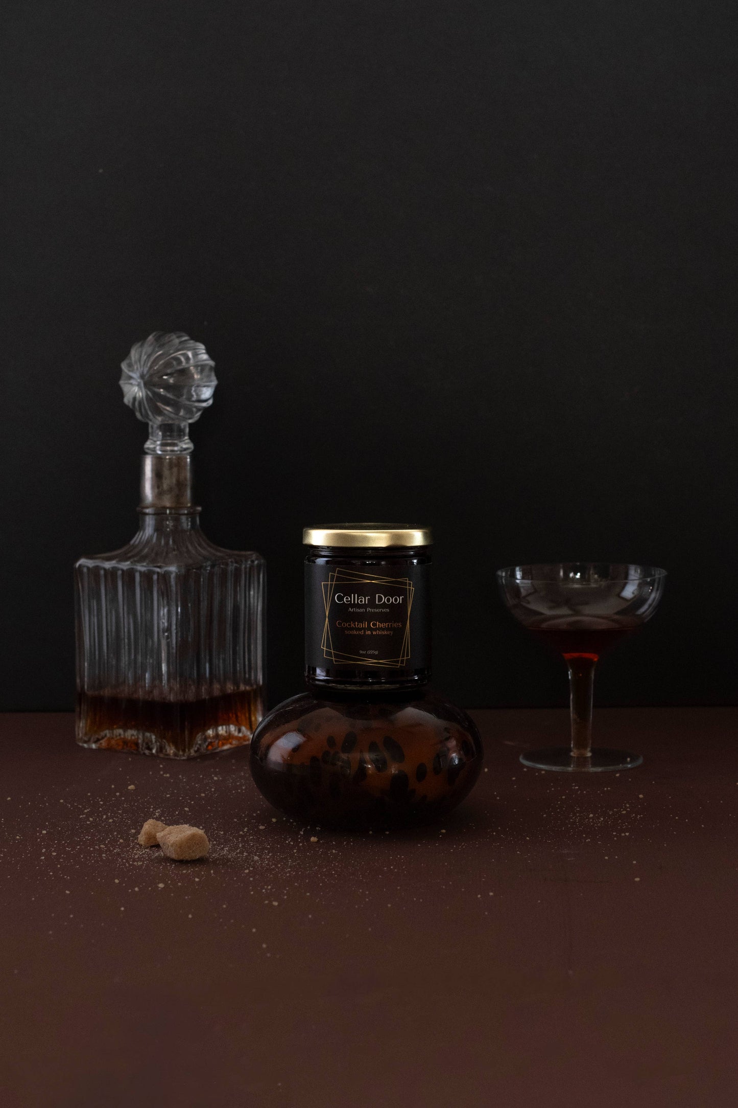 Cocktail Cherries Soaked in Whiskey
