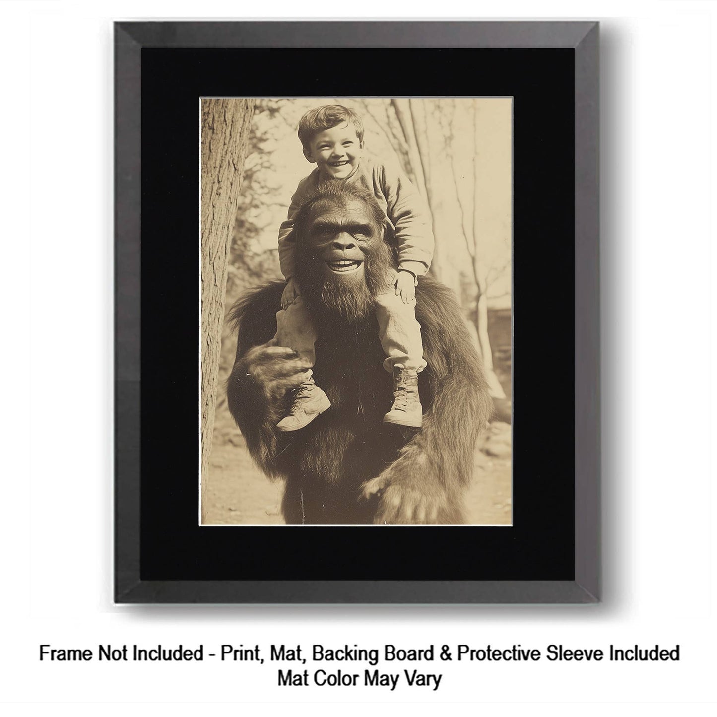 How do I explain it to a couple of cubs? - Bigfoot Art Prints – 8″x10″ Artwork in 11″x14″ Mat