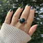 Moss Agate Oval Crystal Element