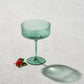 Malibu Ribbed Glass green