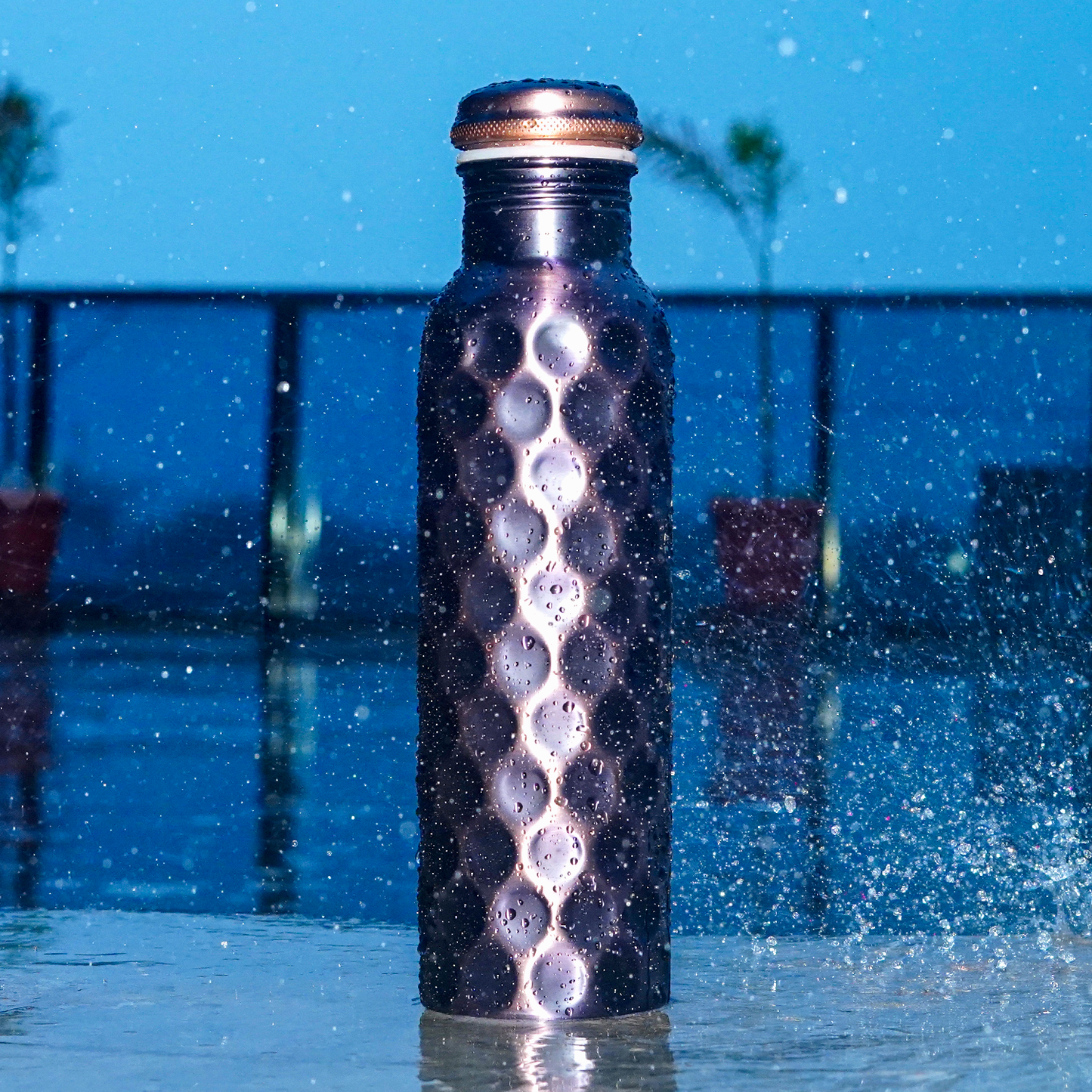 Antique Diamond Copper Bottle (1L)