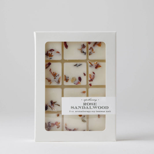 Rose Sandalwood Apothecary Wax Melt | mothers day spring