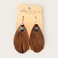 Boho leather Fringe Earrings