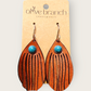 Boho leather Fringe Earrings