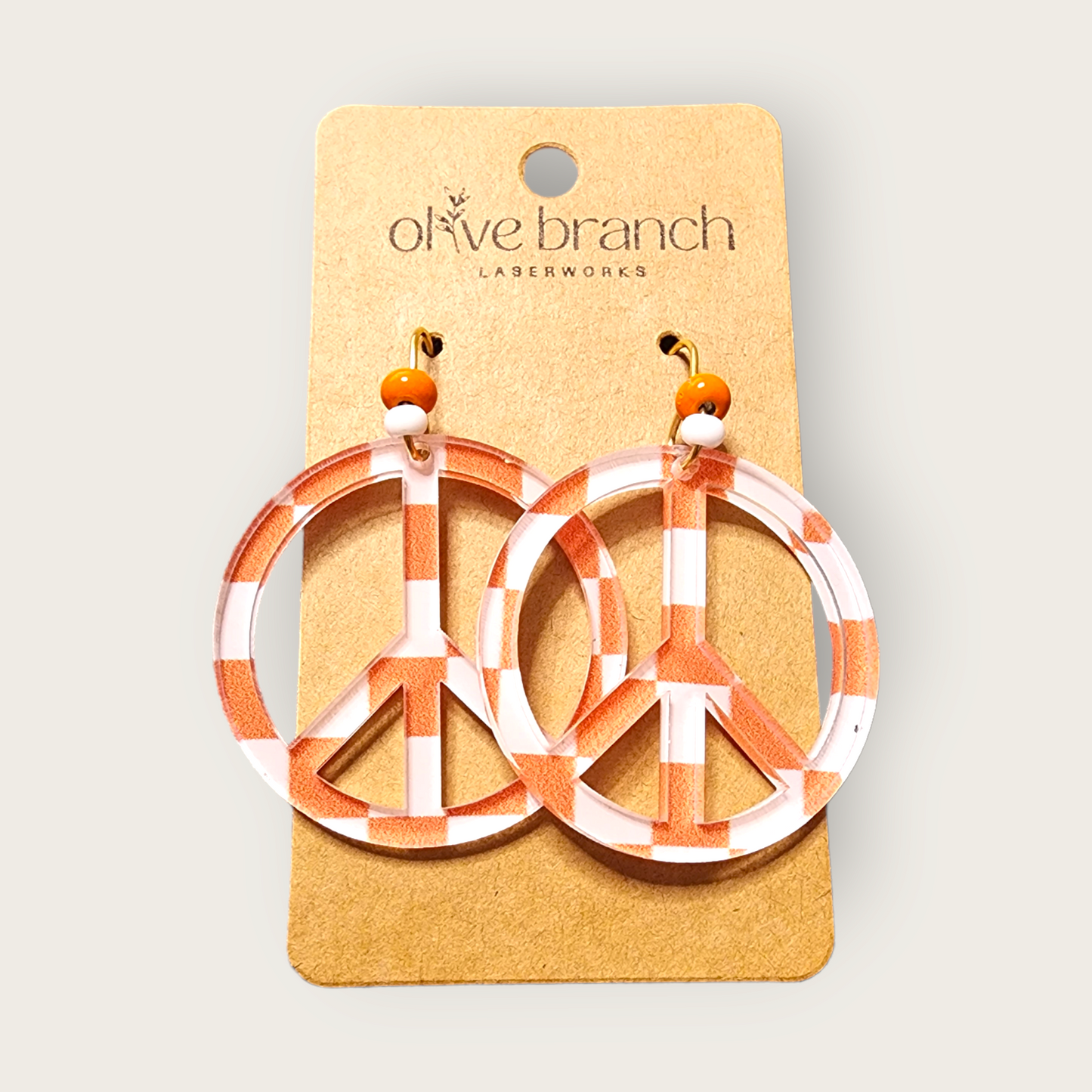 Retro Peace Sign Earrings