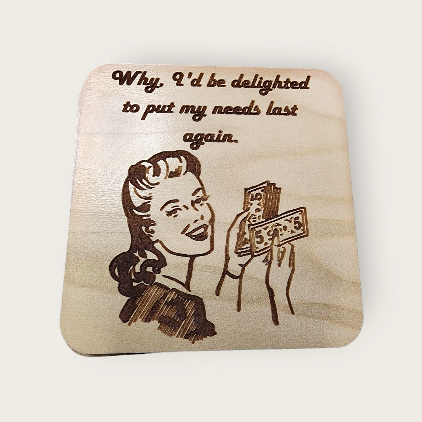 Vintage housewife funny coasters