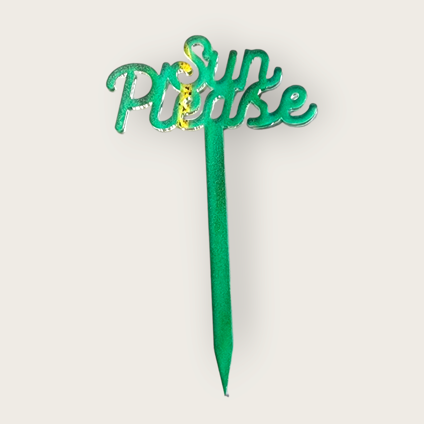 Hand lettering plant stakes